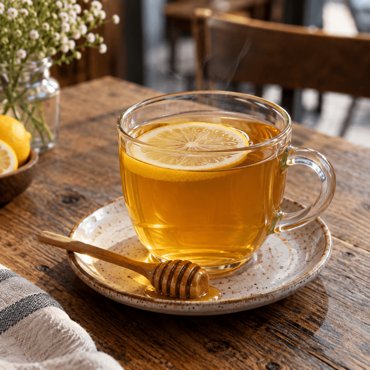 چای لیمو عسل